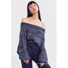 Oversized off The Shoulder Ribbed Sweater